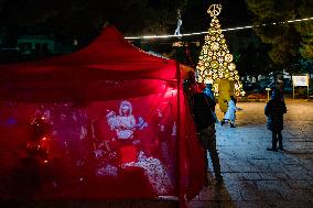 Christmas Lights And Decorations In Ruvo Di Puglia