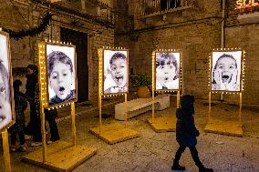 Christmas Lights And Decorations In Ruvo Di Puglia