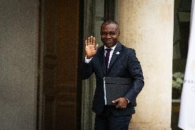 Emmanuel Macron Receives The President Of Guinea-Bissau Umaro Sissoco Embaló, At The Elysée Palace, In Paris