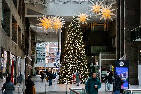 Large Christmas Tree In Toronto, Canada