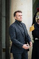 Emmanuel Macron Receives The President Of Guinea-Bissau Umaro Sissoco Embaló, At The Elysée Palace, In Paris