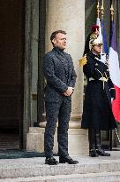 Emmanuel Macron Receives The President Of Guinea-Bissau Umaro Sissoco Embaló, At The Elysée Palace, In Paris