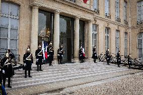 Emmanuel Macron Receives The President Of Guinea-Bissau Umaro Sissoco Embaló, At The Elysée Palace, In Paris