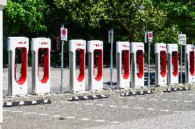 Tesla Superchargers In Munich