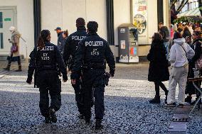 Police On Patrol In Munich