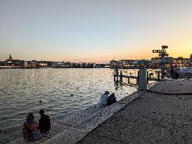 Everyday Life At Lake Geneva In Geneva, Switzerland