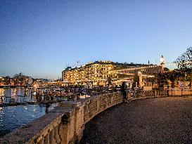 Everyday Life At Lake Geneva In Geneva, Switzerland