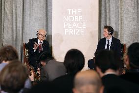 Nobel Peace Prize award ceremony