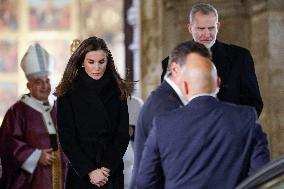 Royals Attend Mass Service For Victims Of Flooding - Valencia