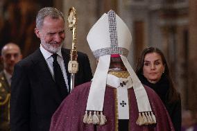 Royals Attend Mass Service For Victims Of Flooding - Valencia