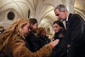 Royals Attend Mass Service For Victims Of Flooding - Valencia