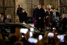 Royals Attend Mass Service For Victims Of Flooding - Valencia