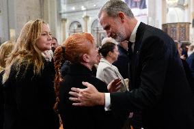 Royals Attend Mass Service For Victims Of Flooding - Valencia