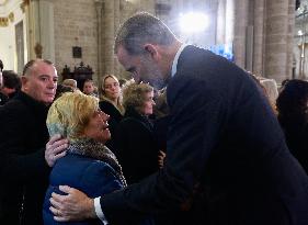 Royals Attend Mass Service For Victims Of Flooding - Valencia