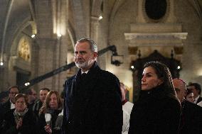 Royals Attend Mass Service For Victims Of Flooding - Valencia