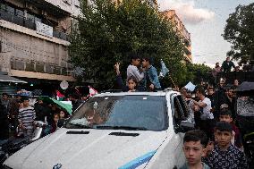 Syrians Celebrate Assad Fall - Beirut