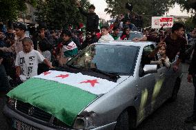 Syrians Celebrate Assad Fall - Beirut