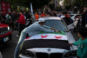 Syrians Celebrate Assad Fall - Beirut