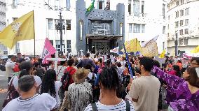 Demonstration In Sao Paulo Against Police Abuse