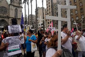 Demonstration In Sao Paulo Against Police Abuse