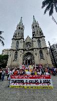 Demonstration In Sao Paulo Against Police Abuse