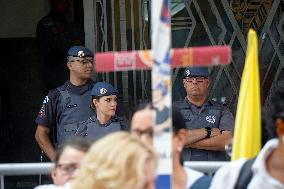 Demonstration In Sao Paulo Against Police Abuse