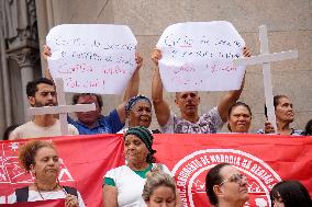 Demonstration In Sao Paulo Against Police Abuse