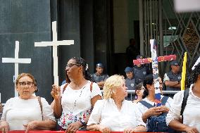 Demonstration In Sao Paulo Against Police Abuse