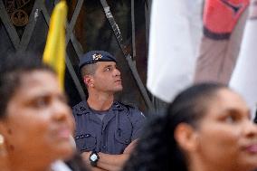 Demonstration In Sao Paulo Against Police Abuse