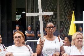 Demonstration In Sao Paulo Against Police Abuse