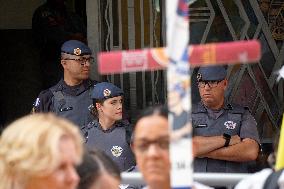 Demonstration In Sao Paulo Against Police Abuse