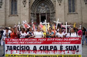 Demonstration In Sao Paulo Against Police Abuse