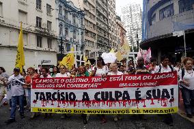 Demonstration In Sao Paulo Against Police Abuse