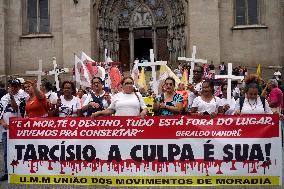 Demonstration In Sao Paulo Against Police Abuse