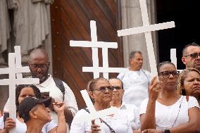 Demonstration In Sao Paulo Against Police Abuse