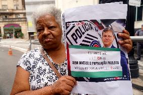 Demonstration In Sao Paulo Against Police Abuse