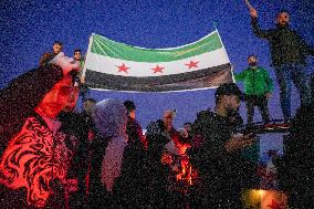 Syrians Celebrate The Fall Of The Assad Regime In Damascus