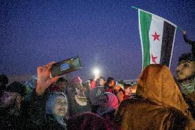 Syrians Celebrate The Fall Of The Assad Regime In Damascus