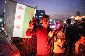 Syrians Celebrate The Fall Of The Assad Regime In Damascus