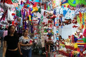 Christmas Market In Downtown Tlalpan, Mexico City