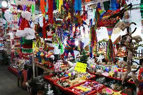 Christmas Market In Downtown Tlalpan, Mexico City