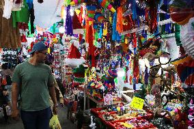 Christmas Market In Downtown Tlalpan, Mexico City