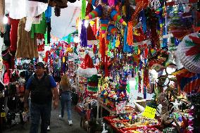 Christmas Market In Downtown Tlalpan, Mexico City