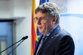 Carles Puigdemont Press Conference - Brussels