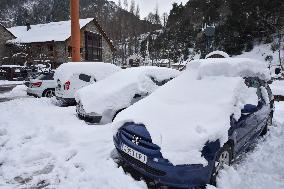 Snowfalls In Spain