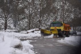 Snowfalls In Spain