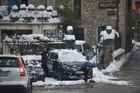 Snowfalls In Spain