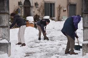 Snowfalls In Spain