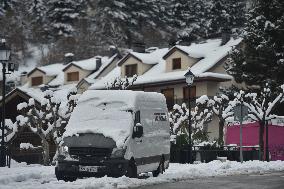 Snowfalls In Spain