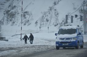 Snowfalls In Spain